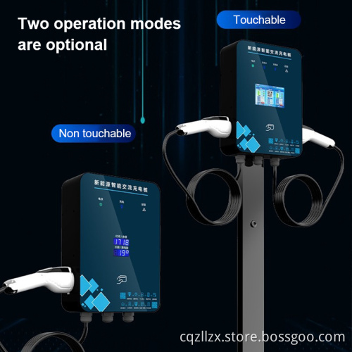 Zolala LED Touch Screen Portable EV Charger 7KW سيارة كهربائية سريعة الشحن EV محطة شحن الأسرة أو التجارية
